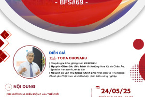 (VJCC) BFS#69: THẾ GIỚI BIẾN ĐỘNG - TIỀM NĂNG CỦA VIỆT NAM (24/05/2025)